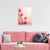 Mooie roze magnolia bloem canvas afdruk (Insitu (Woonkamer))