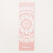 Mooie roze Mandala Oefening Yoga Mat (Voorkant)