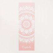 Mooie roze Mandala Oefening Yoga Mat (Achterkant)