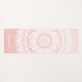 Mooie roze Mandala Oefening Yoga Mat (Voorkant (horizontaal))