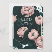 Mooie roze marinelozen kaart (Voorkant)