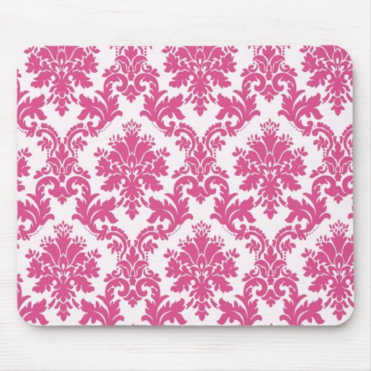 Mooie roze Muismat voor de Damask (Voorkant)