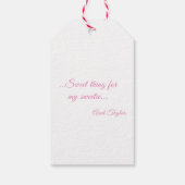 Mooie Roze Olifant Cadeaubijslage Cadeaulabel (Achterkant)