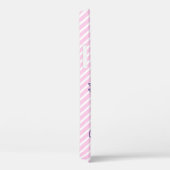 Mooie roze olifant grafische candy streep Case-Mate iPhone case (Achterkant / Rechts)