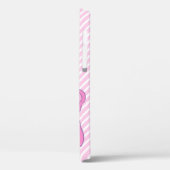 Mooie roze olifant grafische candy streep Case-Mate iPhone case (Achterkant / Links)