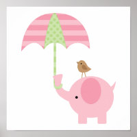 Mooie Roze Olifant Meisje Slaapkamer