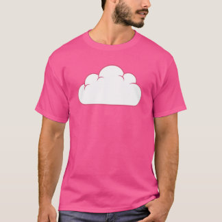 Mooie Roze Omlijning Wolk – Minimaal Kawaii Esthet T-shirt
