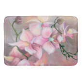 Mooie Roze Orchidee Bloemen Badmat - Schilderij (Voorkant)