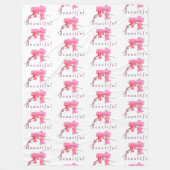 mooie roze orchidee bloemen fotokunst fleece deken (Voorkant)