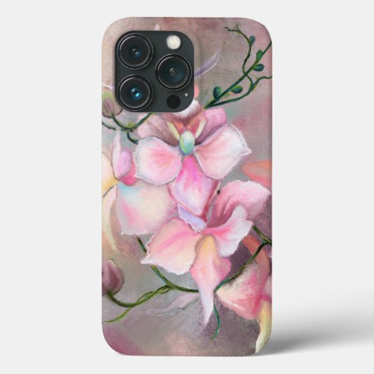 Mooie Roze Orchidee Bloemen iPhone Case (Achterkant)