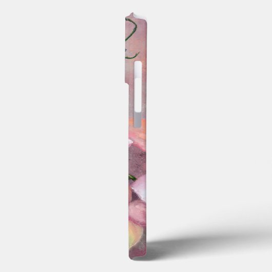 Mooie Roze Orchidee Bloemen iPhone Case (Achterkant / Links)