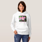 Mooie roze orchidee hoodie (Voorkant volledig)