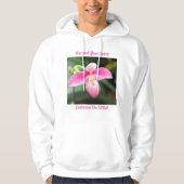 Mooie roze orchidee hoodie (Voorkant)