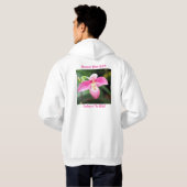 Mooie roze orchidee hoodie (Achterkant volledig)
