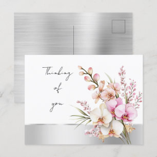 Mooie Roze Orchideeën Denk aan jou Briefkaart