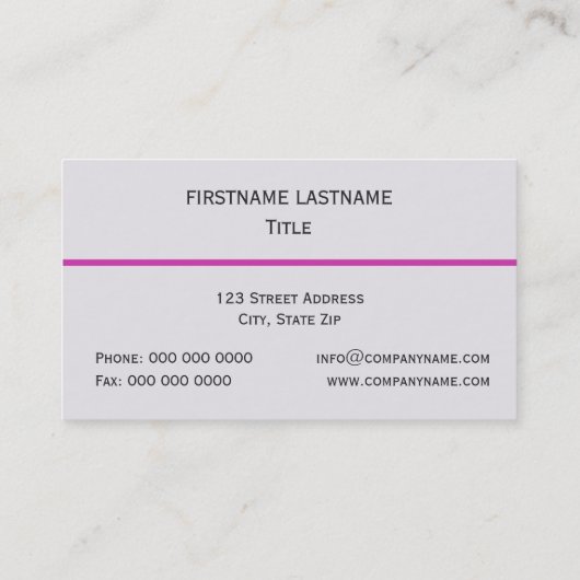 Mooie roze orchideeën visitekaartje (Achterkant)