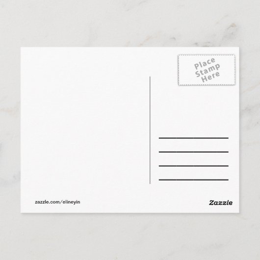 mooie roze paarse bloemen briefkaart (Achterkant)