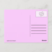 mooie roze paarse bloemen briefkaart (Achterkant)