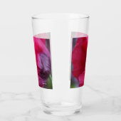 Mooie roze & Paarse klaproos Glas (Links)
