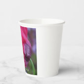 Mooie roze & Paarse klaproos Papieren Bekers (Links)