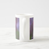 Mooie roze & Paarse klaproos Porselein Kop (Achterkant)