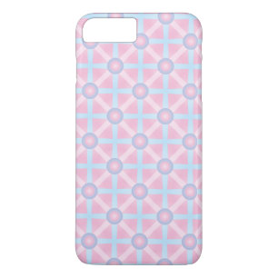 Mooie Roze, Paarse & Lichtblauwe Patroon Case-Mate iPhone Case