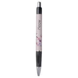 Mooie Roze Paarse Rozen Bloemkat Pen