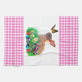 Mooie Roze Paashaas Keukendoek Theedoek