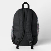 Mooie Roze Paisley Patroon School Bedrukte Rugzak (Achterkant)