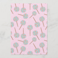 Mooie Roze Pastel Lollypop Naadloos Patroon