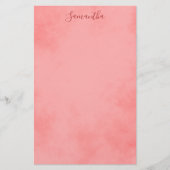 Mooie Roze Perkament Briefpapier (Voorkant)