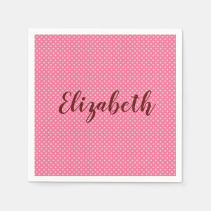 Mooie roze personaliseren servet