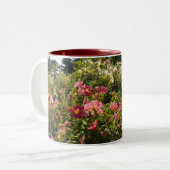 Mooie Roze Petunia Mok (Voorkant links)