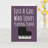 Mooie Roze Pianospelende Kaarten Voor Baby Meisje  (Gele Bloem)