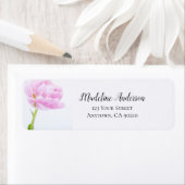 Mooie Roze Pioen | Aangepast retouradres Etiket (Insitu)