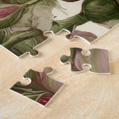Mooie Roze Pioen Bloemen Legpuzzel (Zijkant)