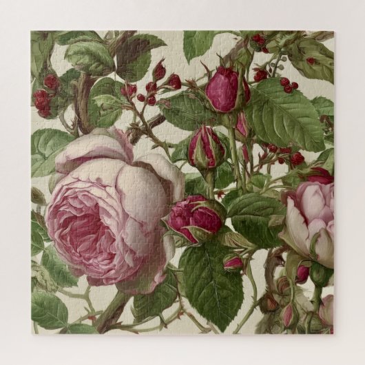 Mooie Roze Pioen Bloemen Legpuzzel (Verticaal)