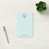 Mooie Roze Pioen Bloemenboeket Post-it® Notes (Kantoor)