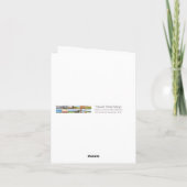 Mooie roze pioen, gepersonaliseerd wenskaart kaart (Achterkant)