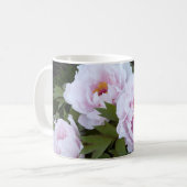 Mooie Roze Pioenbeker Koffiemok (Voorkant links)