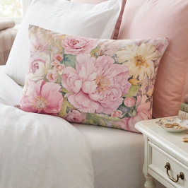 Mooie roze pioenrozen Accent Kussen