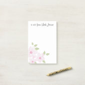 Mooie Roze Pioenrozen Boeket Post-it® Notes (Op bureau)