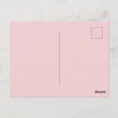 Mooie roze pioenrozen briefkaart (Achterkant)