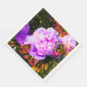 Mooie Roze Pioenrozen Servet (Hoek)