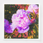 Mooie Roze Pioenrozen Servet (Voorkant)