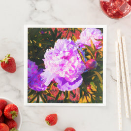 Mooie Roze Pioenrozen Servet