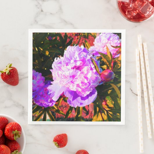 Mooie Roze Pioenrozen Servet (Insitu)