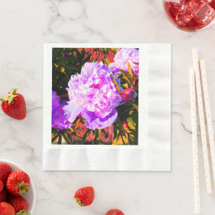 Mooie Roze Pioenrozen Servet