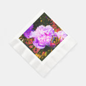 Mooie Roze Pioenrozen Servet (Hoek)