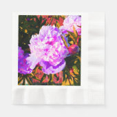 Mooie Roze Pioenrozen Servet (Voorkant)